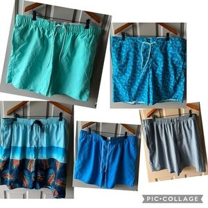RESELLER BUNDLE Men's 5 PAIR Burnside St Johns Bay Swim Trunks NWT XXL Lot #2